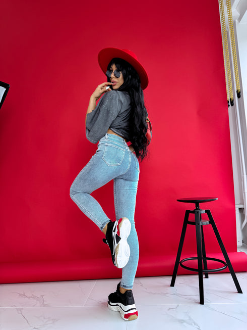 Pants "GRAPEFRUIT" AP397-29 - blue